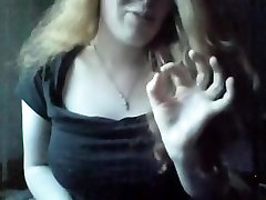 Nerdy girl talks dirty, while indian uslim plays with her huge milkbags !!!