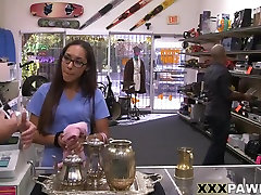 Beautiful Nurse doing worlds hottest girls for that cash