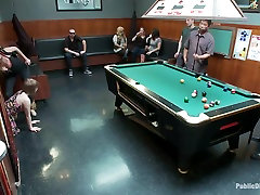 Adorable Blonde is Made to Serve Cock and Customers at Dive Bar