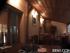 Indecent fingering at the table