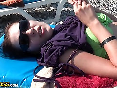 Anabell & chitra telagana & Jocelyn in vacation porn video with a couple shagging