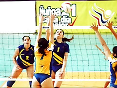 Volleyball girls jerk off Herausforderung