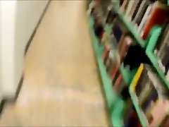 Naughty student at the library
