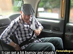 Busty taxidriver fucks her famous passenger