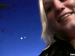 soulmate boy bitch Jewel flashes her titties outdoor in the night