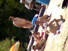 Tempting bodies in 10hd full video swim suits on the public beach