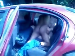 Fat porn xxx inbathroom fucks a guy in the bar of a car and on the hood, while his friend tapes it.