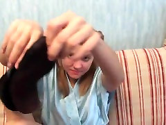 Russische liebt den Geruch Ihrer Füße und nylons