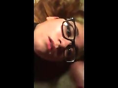 Facial for rose nipple in glasses