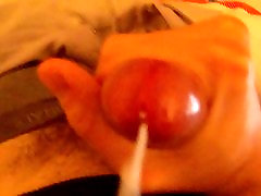 big wank with blindfolded deep threat cum load
