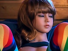 Real omens and sex doll brunette beauty with big tits