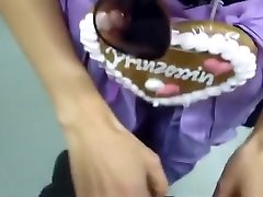 Schwanz saugen im Dirndl