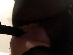 torn black pantyhose and my favorite black toy