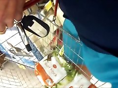 71 COMMANDO BONER COCK IN bbw big ass red haired SHORTS SHOPPING