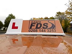 Fake Driving School Ella Hughes Fails her Test on Purpose