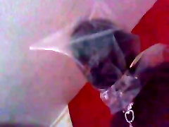 Rubber Gimp Sufocates for His Mistress