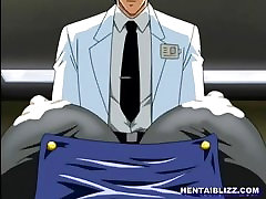 Captive hentai gets squeezed her bigboobs and