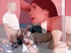 dinasti tong. Luxurious sex of a girl and an elderly gentleman