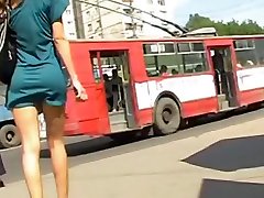 Ass delicius in green milf mife dress