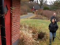 Tanned Asian girl and two Swedes. gay small group Facial