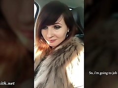 隐藏的摄像头在老板办公室。 她带在真正的面试！