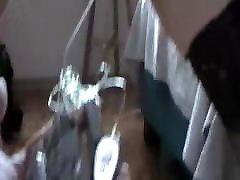 fifi - weights on her cunt lips