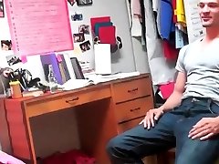 Topless college brunette giving new jail dance