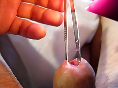 Urethra in hot purple wax