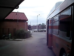 sexygirl2014 watching buses to come in bus station