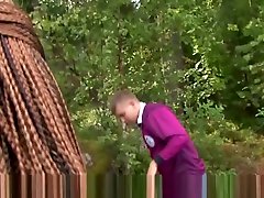Getting fucked right on a fallen tree