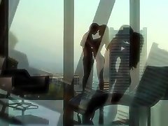 chiodo forato lecca e sbatte il taglio di una seduttrice