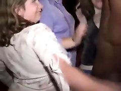 grannie tushy massage at British male strip show