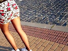 schwarze strumpfhose blain minirock