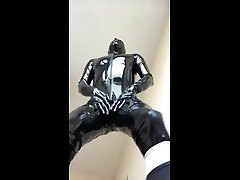 cumshot encased in my rubber