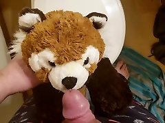 giving mrs.panda a wet nose