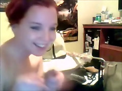 Cute booty smack playing with myself standing up