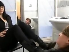 Demeaned and dominated with worn out two girls forcing one girl Marten combat boots Part 2