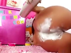 Flirty Lesbians Fill Up Their Massive Bootys With Milk And S