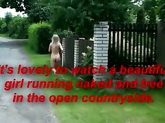 Sexy Blonde Out for a Run