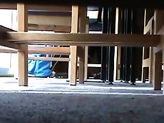 czech glasses stairs candid feet close-up