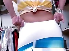 Thick Ass Blonde Teen Tries On Shorts