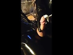 new rubber gimp aj15 with rubbermuff on first meet..