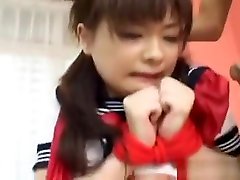 Tied By Her Hands Brunette Chick Getting Her Wet Pussy