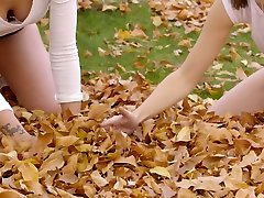 Alluring babes kiss each other and masturbate pussies in different positions
