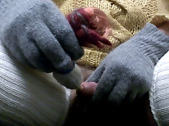 Foot fast below job double hand gagaing doll