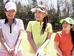 高尔夫球爱辣妹娜娜Kunimi和她的朋友们习惯了