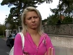 Blonde Ukrainian tricked into sucking and fucking