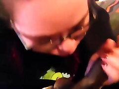 White BBW sucks on BBC no nut