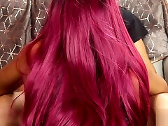 MissFluo-淫荡的女主人给人吹箫和获取性交狗的风格