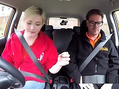 Fake Driving vagina job Lets Blonde Fuck